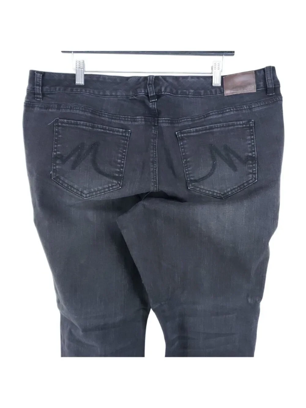 Maurices Straight Leg Jeans Women's Size 22 Short Black Stretch